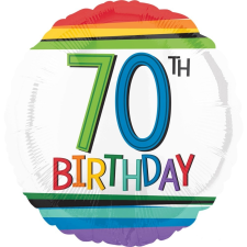 HAPPY BIRTHDAY 70 Fólia lufi 43 cm party kellék