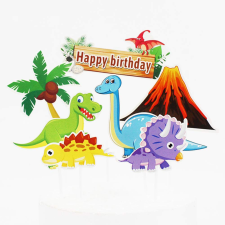  Happy Birthday -dínó 7db/csomag party kellék