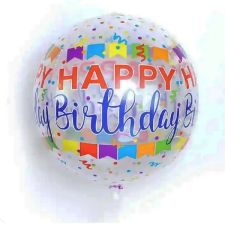  Happy birthday feliratos party lufi 55cm party kellék