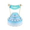  Happy Birthday Light blue torta dekoráció 25 cm