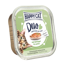 Happy Cat Duo Pástétomos Falatkák Szárnyas-Bárány – 4×100 g macskaeledel