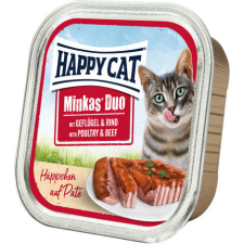 Happy Cat Duo szárnyas- és marhahúsos pástétom falatkák (6 x 100 g) 600 g macskaeledel