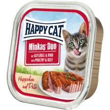 Happy Cat Duo szárnyas- és marhahúsos pástétom falatkák (6 x 100 g) 600g macskaeledel