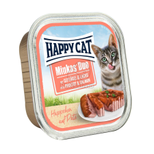 Happy Cat Minkas Duo - Baromfi és lazac 100 g (ÚJ) macskaeledel