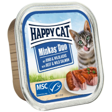  Happy Cat Minkas Duo Marha-Vadlazac – 100 g macskaeledel