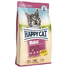  Happy Cat Minkas Sterilised - baromfi 9 + 1 kg macskaeledel