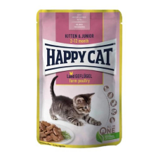 Happy Cat Pouch Szósz Kitten-Junior Baromfi 4x85g macskaeledel