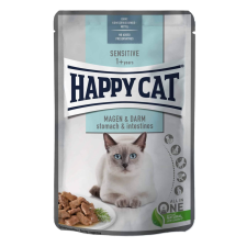  Happy Cat Pouch Szósz Sensitive Stomach és Intestines – 12×85 g macskaeledel