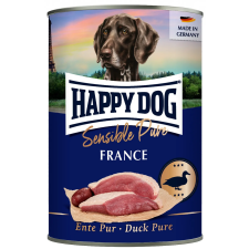 Happy Dog France (Ente) Pur - Kacsahúsos konzerv 400g kutyaeledel