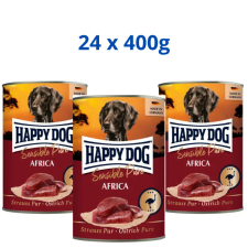 Happy Dog Happy Dog Africa konzerv Strucc 24x400g kutyaeledel