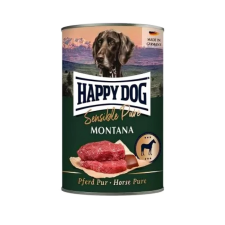  Happy Dog Pur Konzerv Montana,Lóhúsos-6x400g kutyaeledel