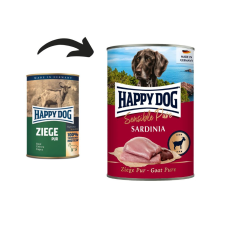 Happy Dog Sardinia Pur – Kecskehúsos konzerv – 400 g kutyaeledel