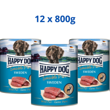  Happy Dog Sweden konzerv Vadhúsos 12x800gr kutyaeledel