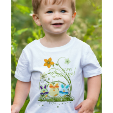  Happy Easter - Húsvéti tojásos gyerek póló