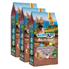 Happy&Fit Happy & Fit Natural Adult Rind & Reis XL 3x12kg kutyaeledel