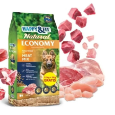 Happy&Fit Natural Economy Adult 12kg+2kg kutyaeledel