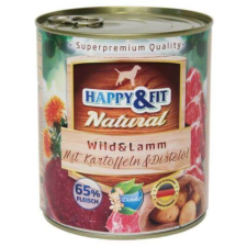 Happy&Fit Natural felnőtt, vad, bárány, burgonya – 400 g kutyaeledel