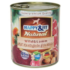  Happy&Fit Natural felnőtt, vad, bárány, burgonya – 400 g kutyaeledel