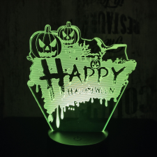  Happy Halloween 3D led lámpa világítás