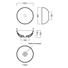  HappyHour 06:00S Ráültethető mosdó, kerek szaniter