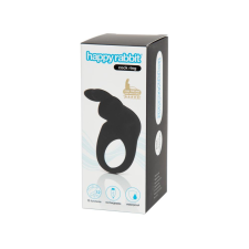 happyrabbit Cock - akkus vibrációs péniszgyűrű (fekete) péniszgyűrű