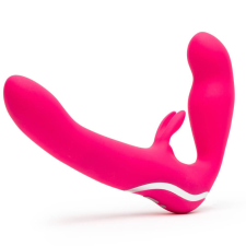 happyrabbit Strapless - tartópánt nélküli felcsatolható vibrátor (pink) felcsatolható eszközök