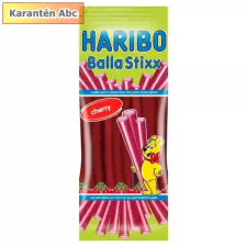  Haribo Balla stixx Cherry 80g 80 g csokoládé és édesség