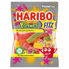 Haribo Haribo Pommes Fizz gyümölcsízű gumicukorka 100 g csokoládé és édesség