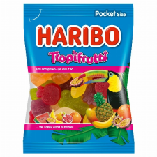 HARIBO Hungária Kft. Haribo Tropifrutti gyümölcsízű gumicukorka 100 g csokoládé és édesség