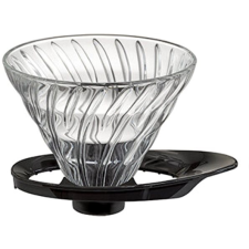 Hario Dripper V60-02, üveg, fekete kávéfőző