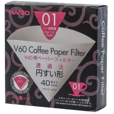 Hario papírfilter V60-01, 40db kisháztartási gépek kiegészítői