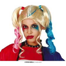  Harley Quinn halloween farsang jelmez kiegészítő - szőke paróka (v2) paróka
