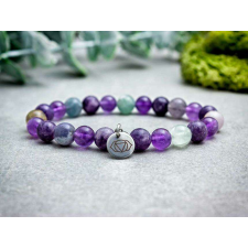  Harmadik szem csakra medálos ásvány karkötő karkötő