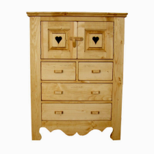  Harmónia két ajtós négy fiókos komód bútor