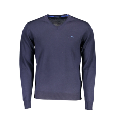 Harmont & Blaine HARMONT &amp; BLAINE gyapjú pulóver, V-nyakú, kék, XL férfi pulóver, kardigán