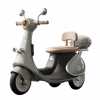  Háromkerekű elektromos Flippy motorkerékpár, Akkumulátortöltés, Felborulásgátló, Fények, Hangok, 6V 7Ah akkumulátor, Távirányító, 95x67x36cm, szürke