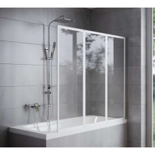  Háromrészes kádparaván 140x120 cm kád, zuhanykabin