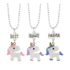  Háromrészes unikornis barátság nyaklánc nyaklánc