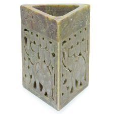  Háromszög Szappankő Aromalámpar 11x9cm - Elefánt illóolaj párologtató