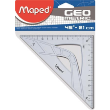 Háromszög vonalzó, műanyag, 45°, 21 cm, MAPED "Geometric" vonalzó