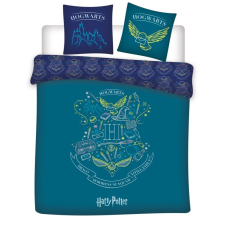  Harry Potter Blue dupla, kétszemélyes ágyneműhuzat 240×220cm, 63x63 cm Microfibre babaágynemű, babapléd