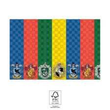 Harry Potter Hogwarts Houses papír asztalterítő 120x180 cm FSC party kellék