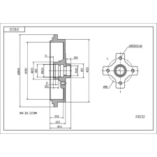 Hart fékdob hart 218 232 autóalkatrész