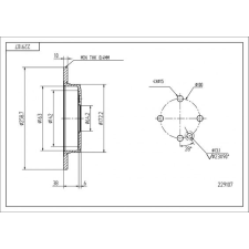 Hart féktárcsa hart 229 107 autóalkatrész