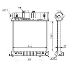 Hart hűtő, motorhűtés hart 605 987 autóalkatrész