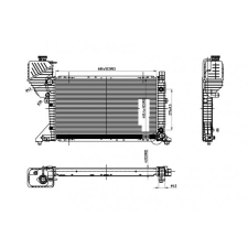 Hart hűtő, motorhűtés hart 606 529 autóalkatrész