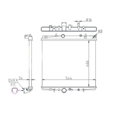 Hart hűtő, motorhűtés hart 607 344 autóalkatrész