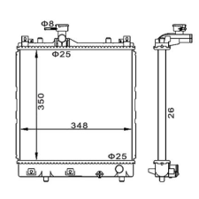 Hart hűtő, motorhűtés hart 611 845 autóalkatrész
