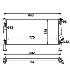 Hart hűtő, motorhűtés hart 611 922 autóalkatrész