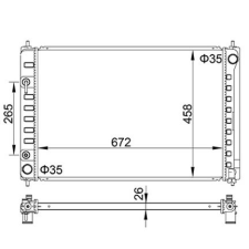 Hart hűtő, motorhűtés hart 622 282 autóalkatrész